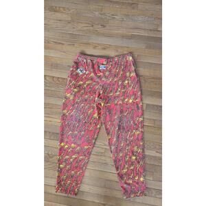 Vintage 90s Kansas City KC Chiefs Zubaz Pants Sz Large Sweatpants NFL Mens